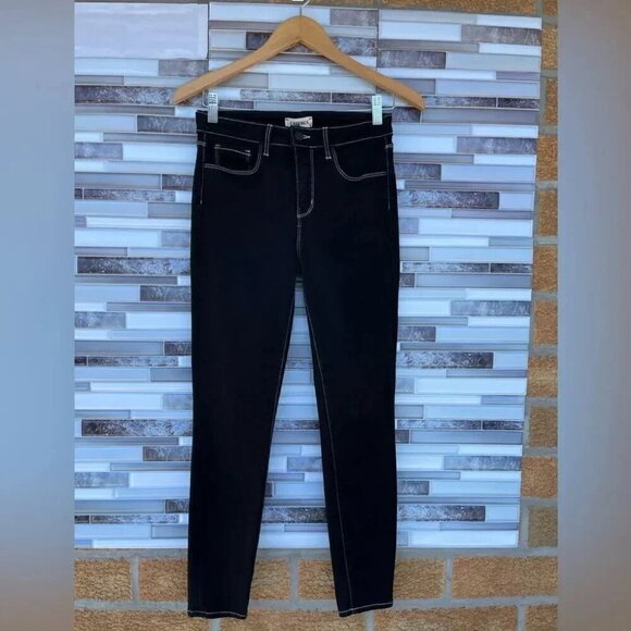 L'AGENCE Margot Skinny High Rise Noir Contrast 26 - Picture 4 of 15